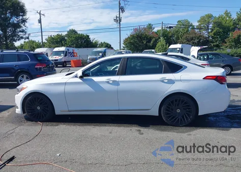 2017 Genesis G80 3.8 из США, поврежденный, VIN KMHGN4JE4HU205886